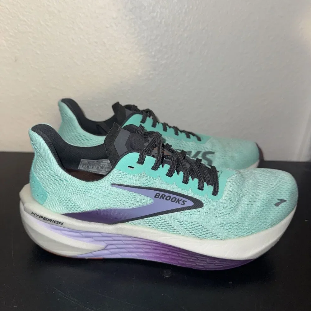 Brooks Hyperion 2 Blue Athletic Comfort Running Shoes Sneakers Women's Size 8 B